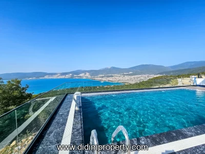 Detached Villa with Private Pool and Unique Views for Sale in Didim Akbük