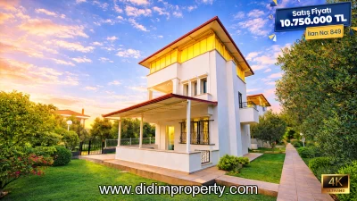 Detached Villa for Sale 200 Metres from the Sea in Akbük Center, Didim