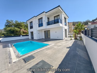 Brand New Detached Villa with Private Pool for Sale in Didim Akbük