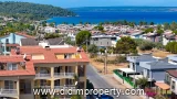 3+1 Duplex Apartment with Pool and Sea View for Sale in Didim Akbük Center